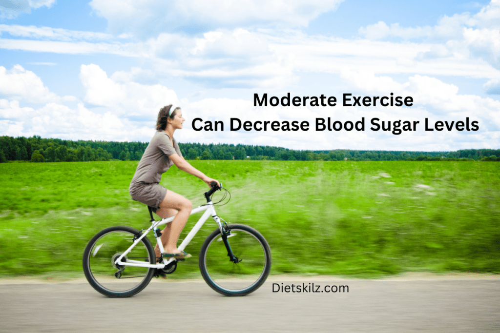 riding a bike can decrease blood sugar levels