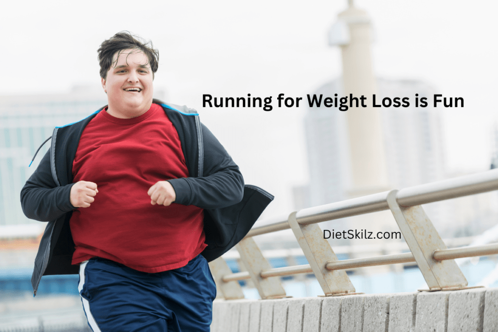 overweight man Running for Weight Loss is Fun