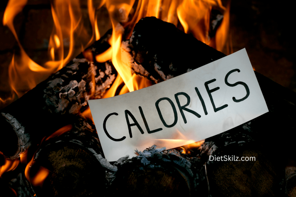 burning calories in a fire with working out