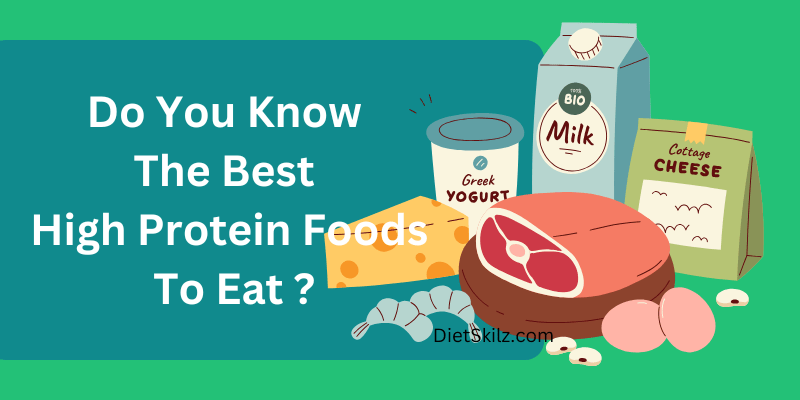 a group of the best high protein foods for weight loss