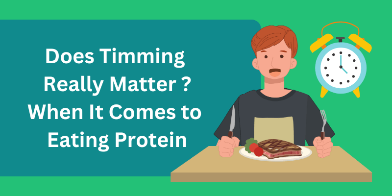 a man sitting at a table with a steak and wondering "When to Eat Protein for Maximum Fat Loss?"