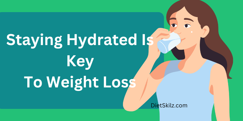 a woman drinking water from a glass and realizing how hydration affects weight loss